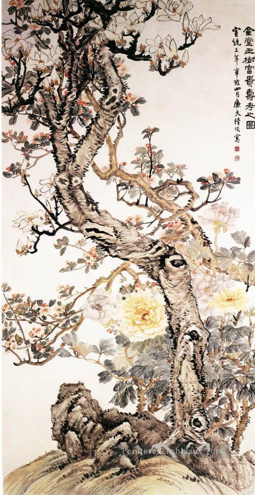 Luhui affluence fleurs traditionnelle Peintures à l'huile